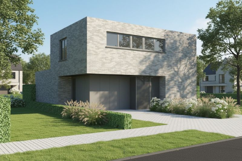 Nieuw te bouwen alleenstaande woning te Roeselare.